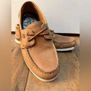 Sperry Topsider Size 10 Brown Tan Damaged Sole